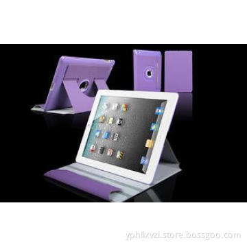 Women Leather Tablet Case 360 Rotation Purple Apple iPad Pr